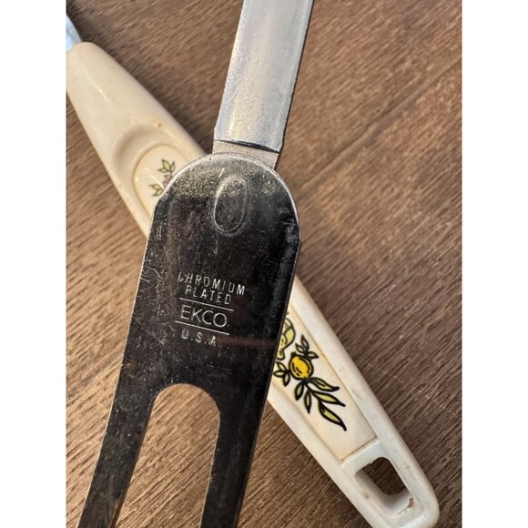 VTG Foley Ekco USA Serving Fork Spatula Utensil Chrome Plated Spice Of Life - Picture 7 of 11